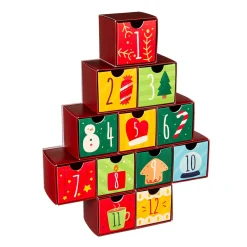 Plow & Hearth Gourmet Snacks & Nuts>12 Days of Christmas Hot Chocolate Bomb Tree