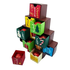 Plow & Hearth Gourmet Snacks & Nuts>12 Days of Christmas Hot Chocolate Bomb Tree