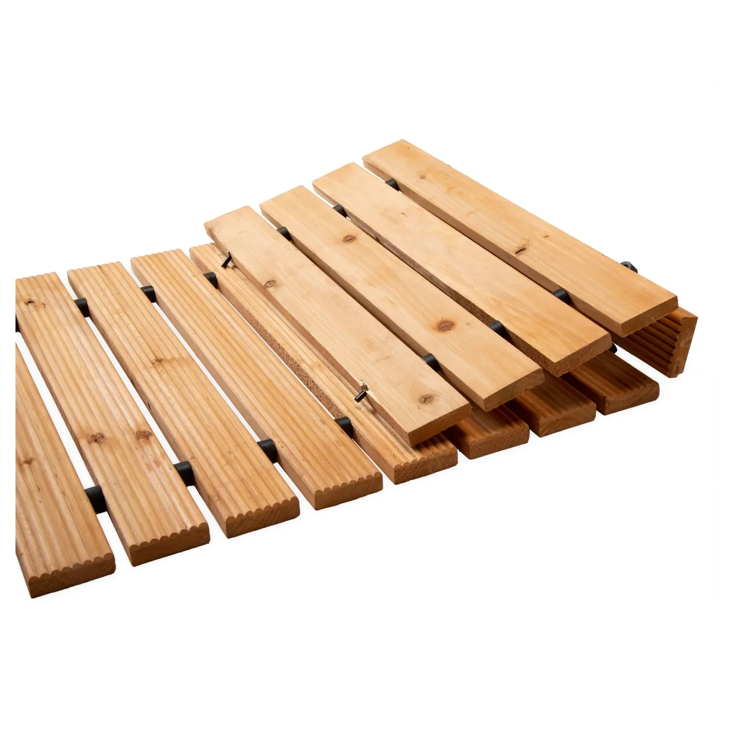 Plow & Hearth Garden Fencing & Edging|Pathways & Stepping Stones>8' Portable Roll-Out Straight Hardwood Pathway