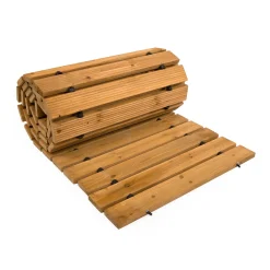 Plow & Hearth Garden Fencing & Edging|Pathways & Stepping Stones>6' Portable Roll-Out Straight Hardwood Pathway