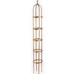 Plow & Hearth Arbors & Trellises>7' Powder-Coated Steel Garden Obelisk AntiqueCopper