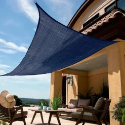 Plow & Hearth Shades & Umbrellas|Solar Accents>10' x 6.5' LED Rectangle Solar Sail