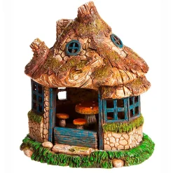 Plow & Hearth Garden Statues>A View in the Village Lighted Fairy House