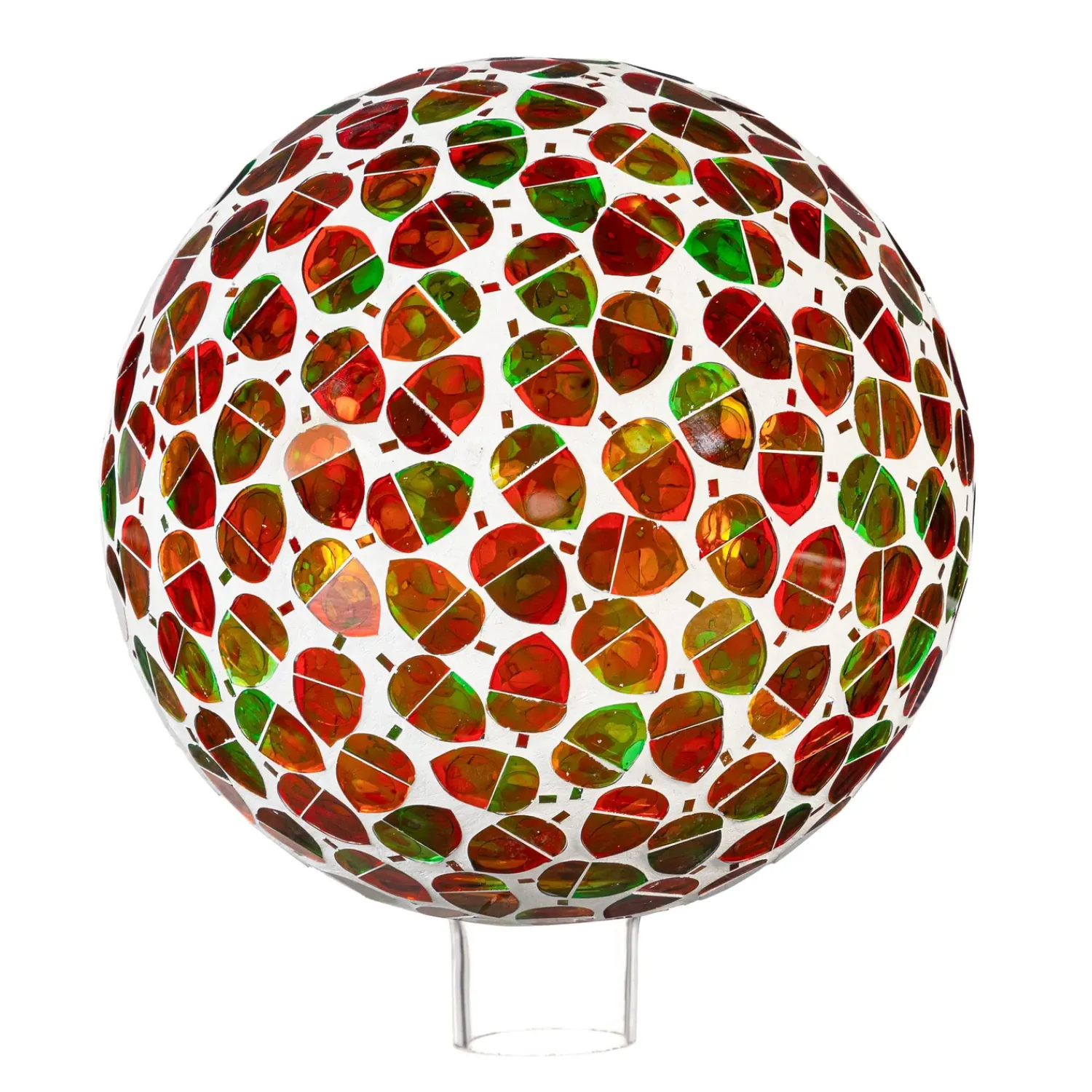 Plow & Hearth Gazing Balls>Acorns Mosaic Gazing Ball, 10"