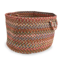 Plow & Hearth Chests & Storage Cabinets|Canisters & Storage>Afton Mountain Indoor/Outdoor Polypropylene Braided Basket with Handles