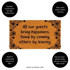 Plow & Hearth Coir Mats>All Our Guest Coir Mat