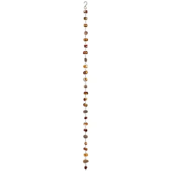 Plow & Hearth Wind Chimes & Mobiles>Amber Metal and Glass Rain Chain, 70"H