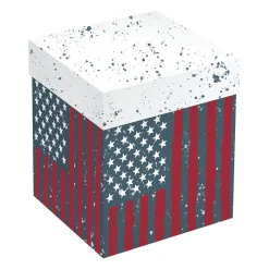 Plow & Hearth Coffee & Tea Cups>American Flag Ceramic Cozy Cup, 15oz, Gift Box