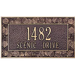 Plow & Hearth Address Signs & Wall Plaques>American-Made Personalized Aspen Address Plaque In Cast Aluminum