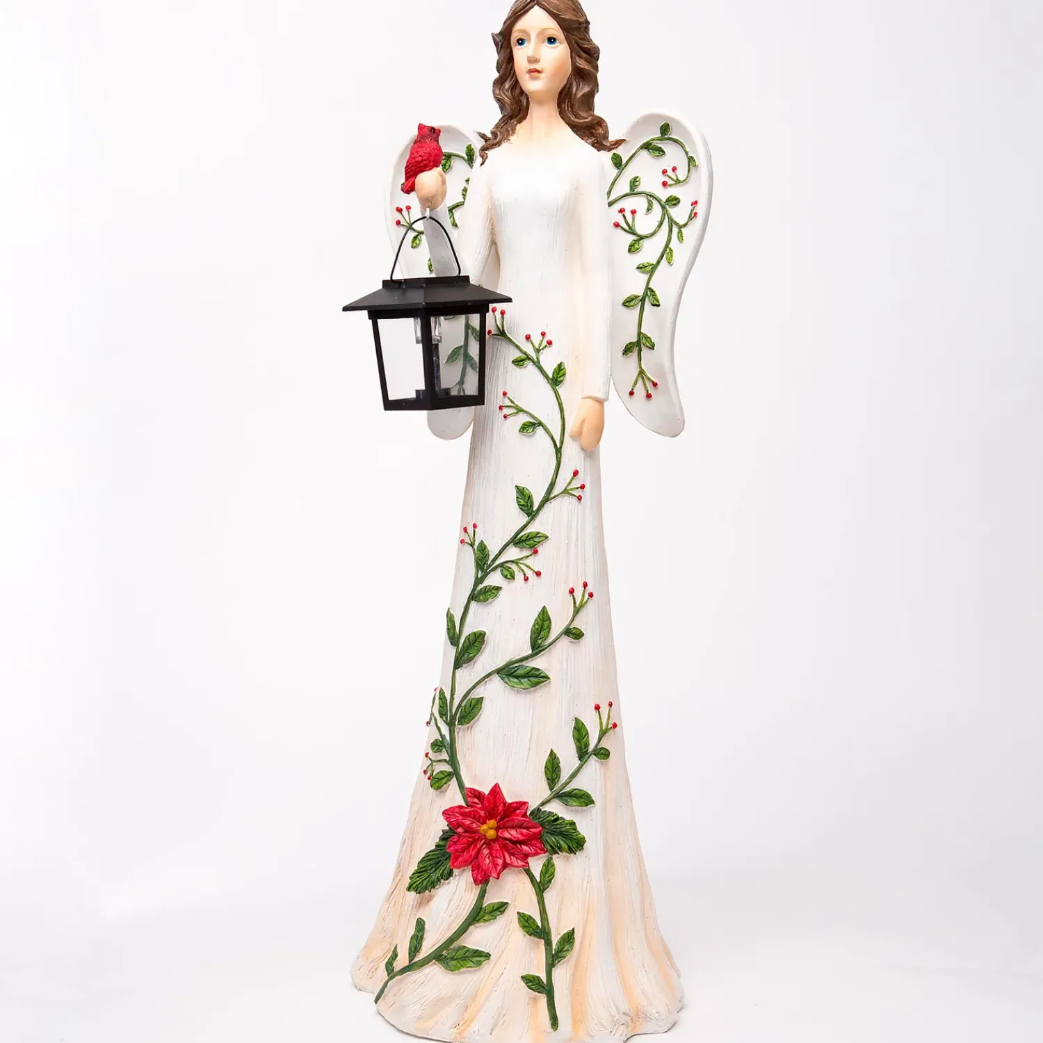 Plow & Hearth Garden Statues|Solar Accents>Angel Garden Statue with Solar Lantern