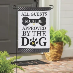 Plow & Hearth Garden Flags>Approved by the Dog Applique Garden Flag