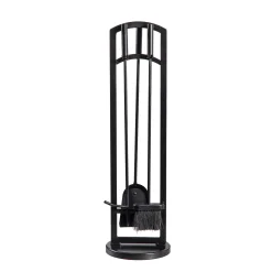 Plow & Hearth Wood Handling Tools|Wood Storage & Wood Racks>Arched 4 Piece Fireplace Toolset