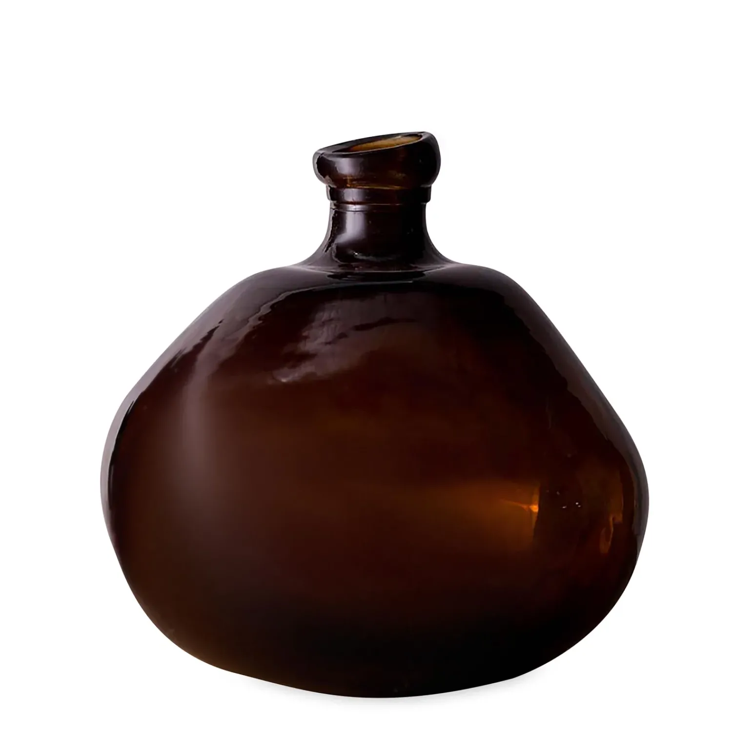 Plow & Hearth Planters & Vases>Artisan-Crafted Recycled Glass Askew Balloon Vase