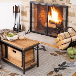 Plow & Hearth Area Rugs>Autumn Bough EnduraStran Rug, 5' x 8' Taupe