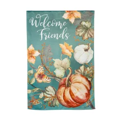 Plow & Hearth House & Estate Flags>Autumn Vines Suede House Flag