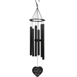 Plow & Hearth Wind Chimes & Mobiles|Memorial & Garden Plaques>Avria Hand Tuned Chime, "Your Wings were Ready", 30"