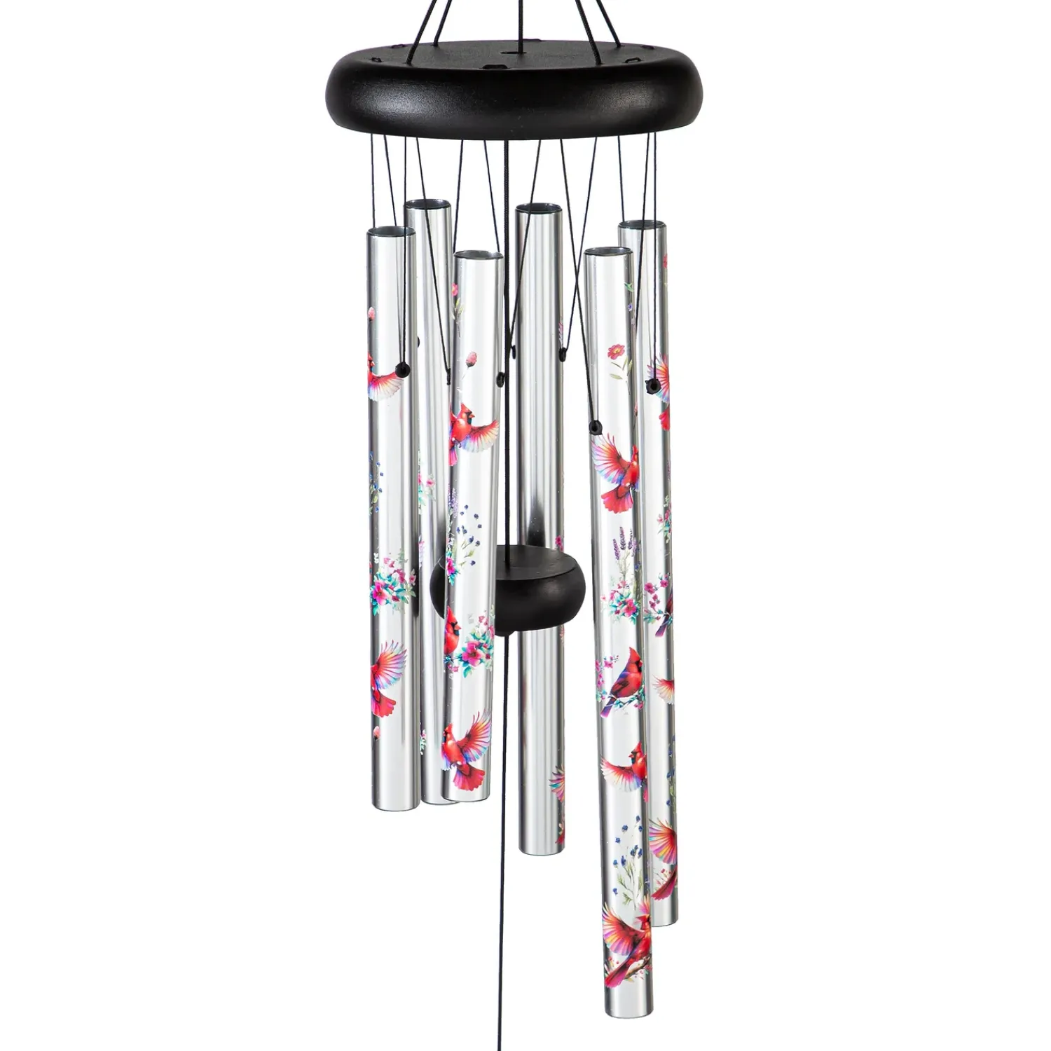 Plow & Hearth Wind Chimes & Mobiles>Avria Printed Hand Tuned Wind Chime, Cardinals, 27"