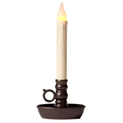 Plow & Hearth Candles & Lanterns>Battery-Operated Colonial Window Candle Bronze