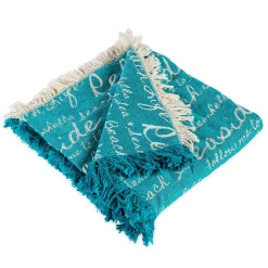 Plow & Hearth Throws & Blankets>Beach Life Damask Tapestry Throw