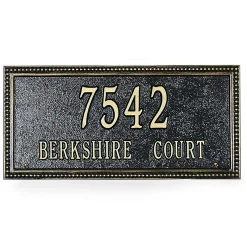 Plow & Hearth Address Signs & Wall Plaques>Beaded Address Wall Plaque
