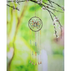 Plow & Hearth Wind Chimes & Mobiles>Beaded Butterfly Wind Chime