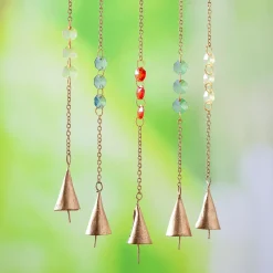 Plow & Hearth Wind Chimes & Mobiles>Beaded Butterfly Wind Chime