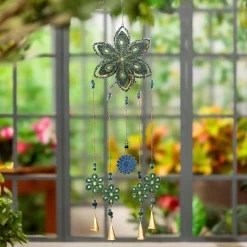 Plow & Hearth Wind Chimes & Mobiles>Beaded Flower Wind Chime