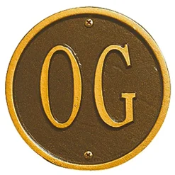 Plow & Hearth Garden Stakes|Address Signs & Wall Plaques>Beaded Oval Lawn Personalized Address Plaque