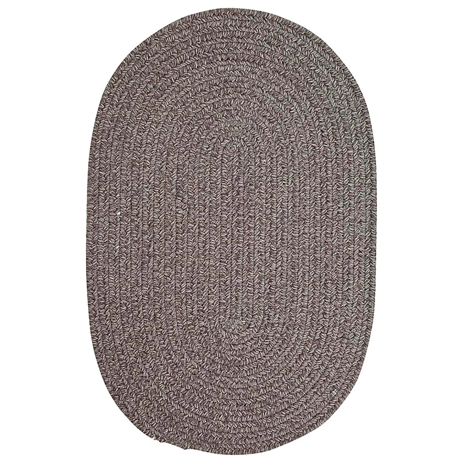 Plow & Hearth Area Rugs>Bear Creek Oval Braided Wool Blend Rug, 27"x 9'