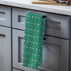 Plow & Hearth Kitchen Linens>Bee Deco Quick Dry Kitchen Towel, 18" x 30"