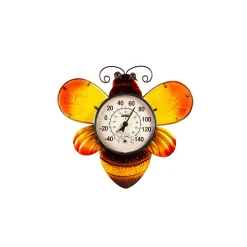 Plow & Hearth Outdoor Wall Art>Bee Outdoor Outdoor Wall Thermometer