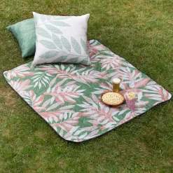 Plow & Hearth Throws & Blankets>Bethany Leaf Fold-Up Blanket Tote