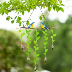 Plow & Hearth Wind Chimes & Mobiles>Bird on Branch Wind Chime