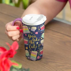 Plow & Hearth Travel Cups>Birthday You Take The Cake Ceramic Perfect Cup, 17oz, Gift Box