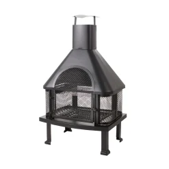 Plow & Hearth Fire Pits|Fire Pits>Black Outdoor Firehouse