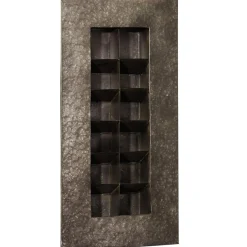 Plow & Hearth Planters & Plant Stands>Black Zinc 12 Pocket Wall Planter