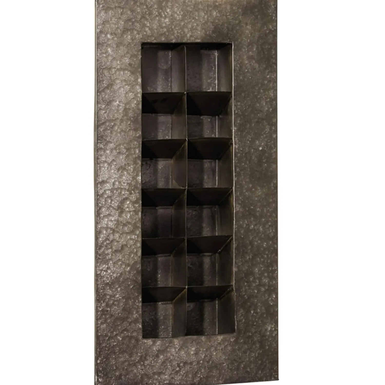 Plow & Hearth Planters & Plant Stands>Black Zinc 12 Pocket Wall Planter