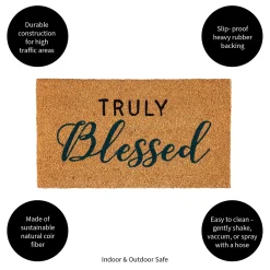 Plow & Hearth Coir Mats>Blessed Coir Mat