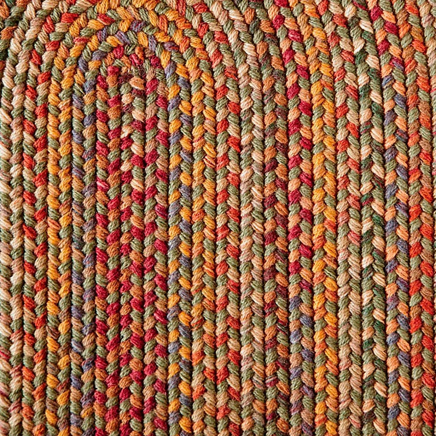 Plow & Hearth Area Rugs|Braided Rugs>Blue Ridge Wool Oval Braided Rug, 4' x 6'