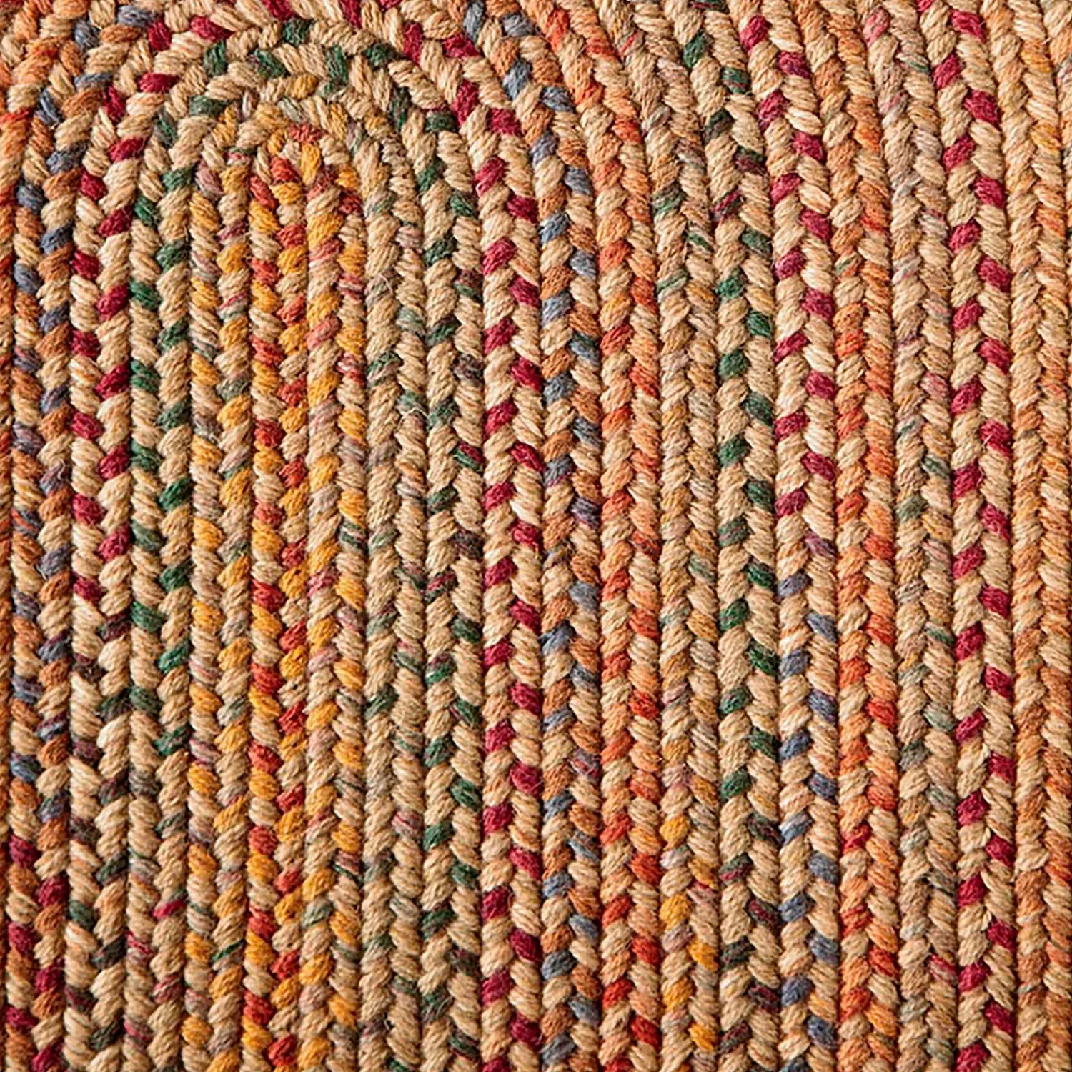 Plow & Hearth Area Rugs|Braided Rugs>Blue Ridge Wool Oval Braided Rug, 5' x 8'