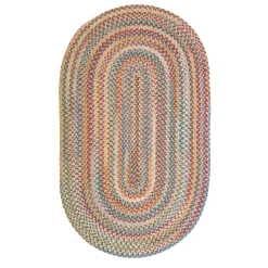 Plow & Hearth Runners|Area Rugs>Blue Ridge Wool Oval Braided Rug, 2'3" x 8' Runner