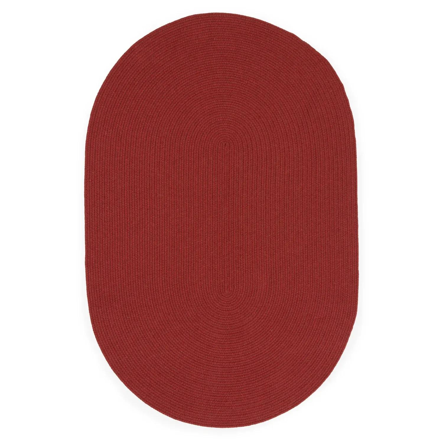 Plow & Hearth Area Rugs|Braided Rugs>Blue Ridge Wool Oval Braided Rug, 7' x 9'
