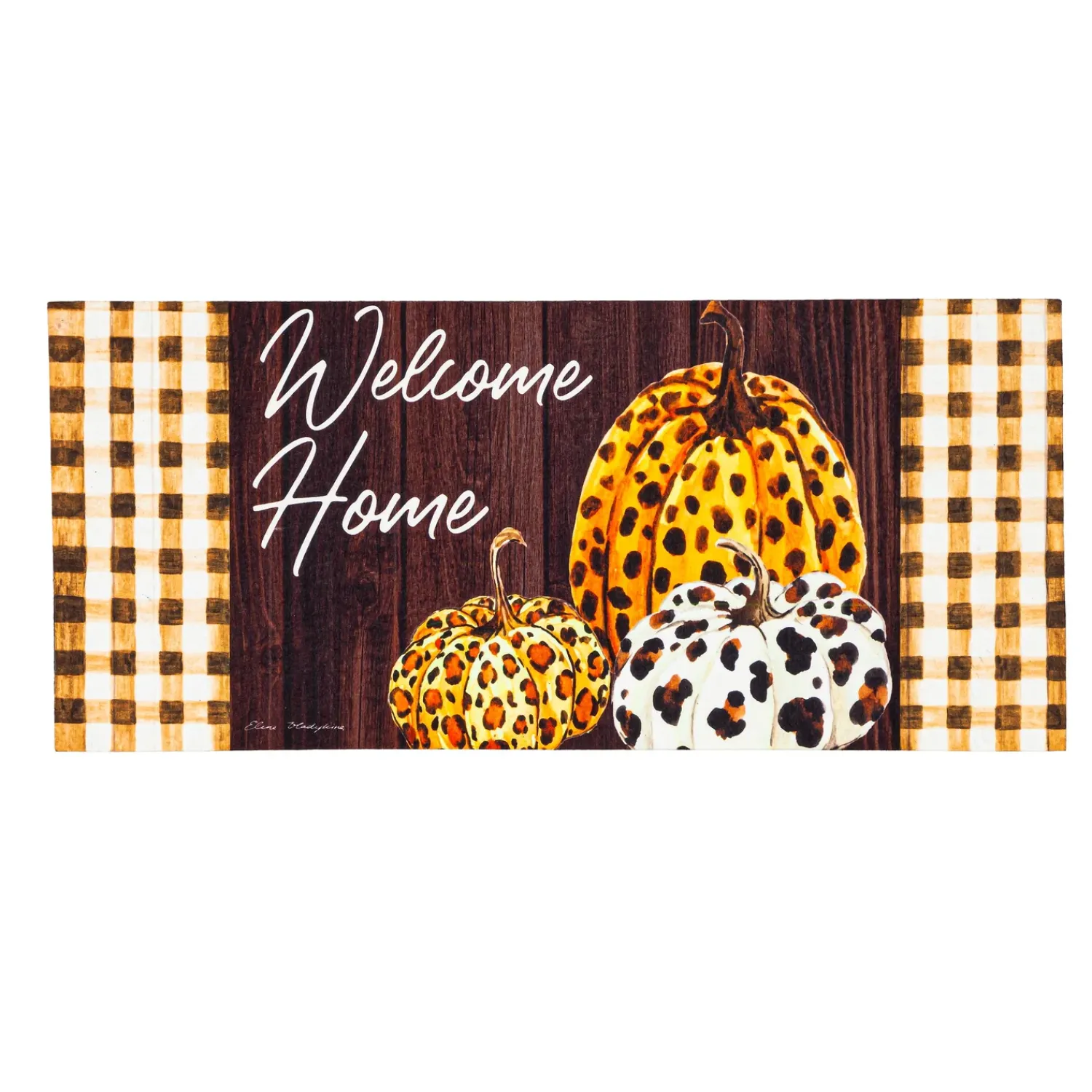 Plow & Hearth Interchangeable Mats>Boho Brown Pumpkins Sassafras Switch Mat
