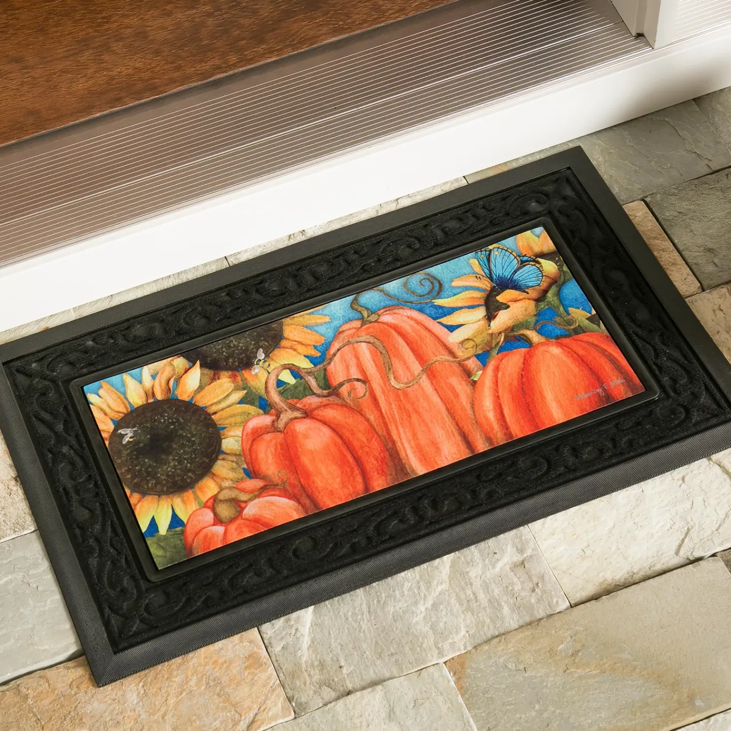 Plow & Hearth Interchangeable Mats>Bold and Bright Four Season Sassafras Mat Set