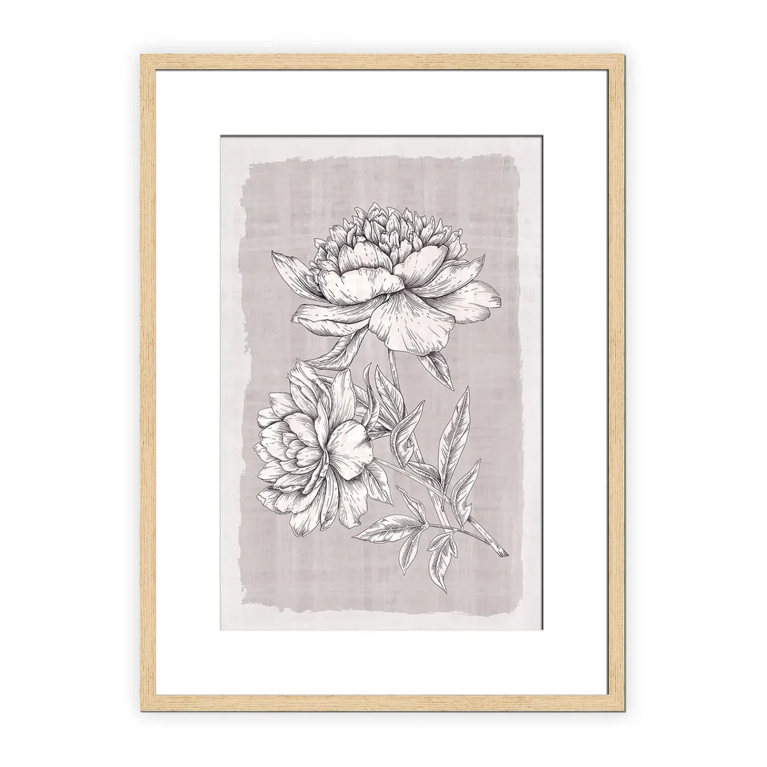 Plow & Hearth Wall Art>Botanical Linen I Framed Wall Art Painting