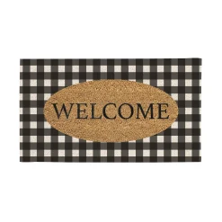 Plow & Hearth Coir Mats>Buffalo Check Welcome Coir Mat