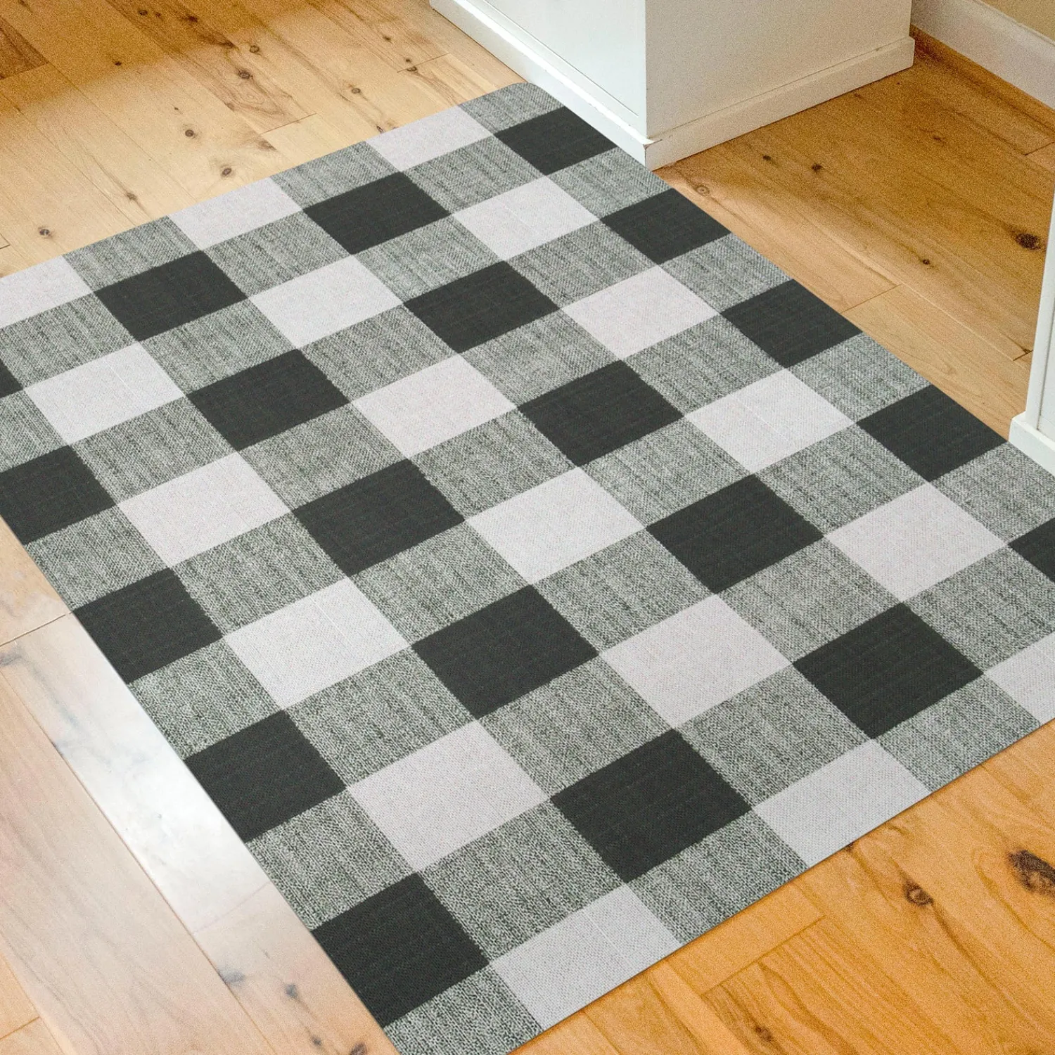 Plow & Hearth Area Rugs>Buffalo Plaid Chair Mat