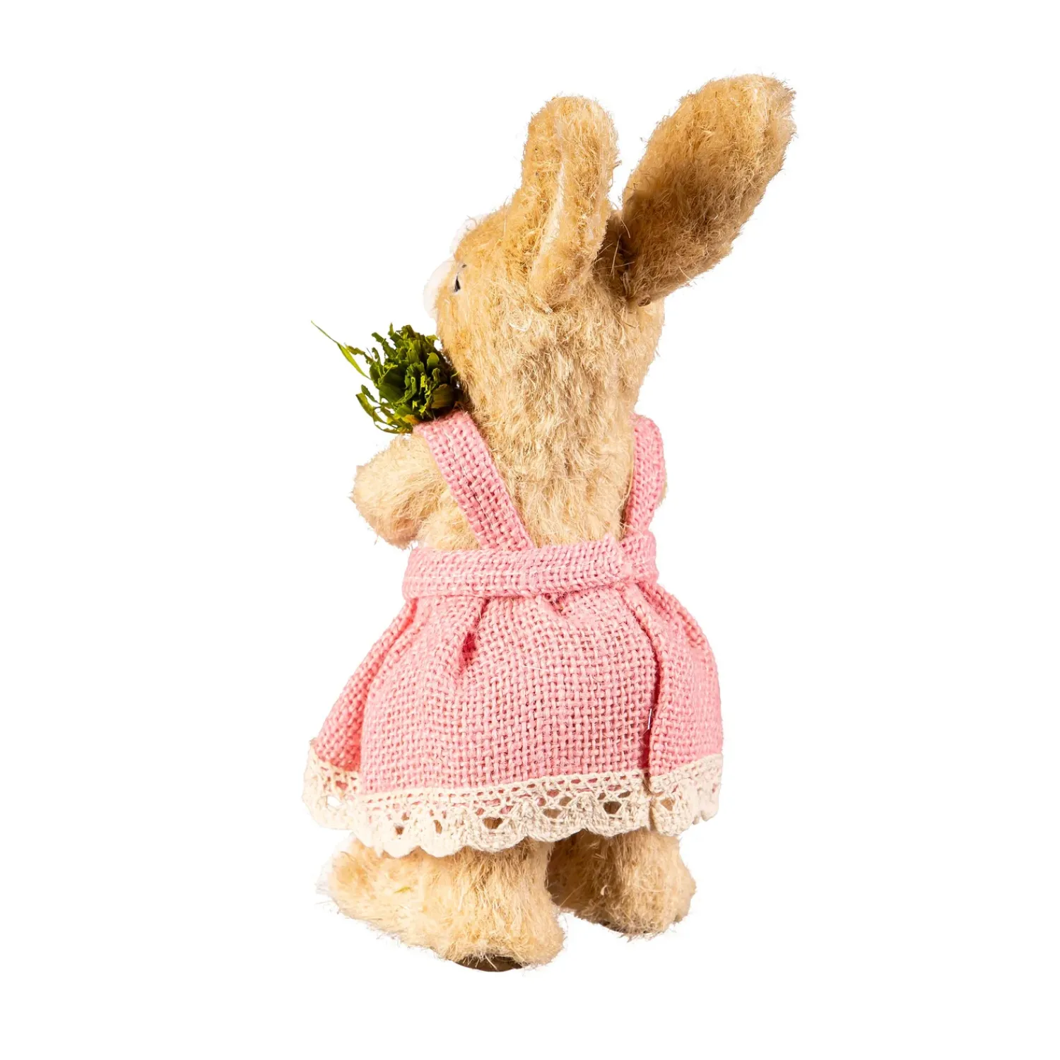 Plow & Hearth Decorative Accents>Bunny Couple with Carrot Table Decor Set, 8.5"