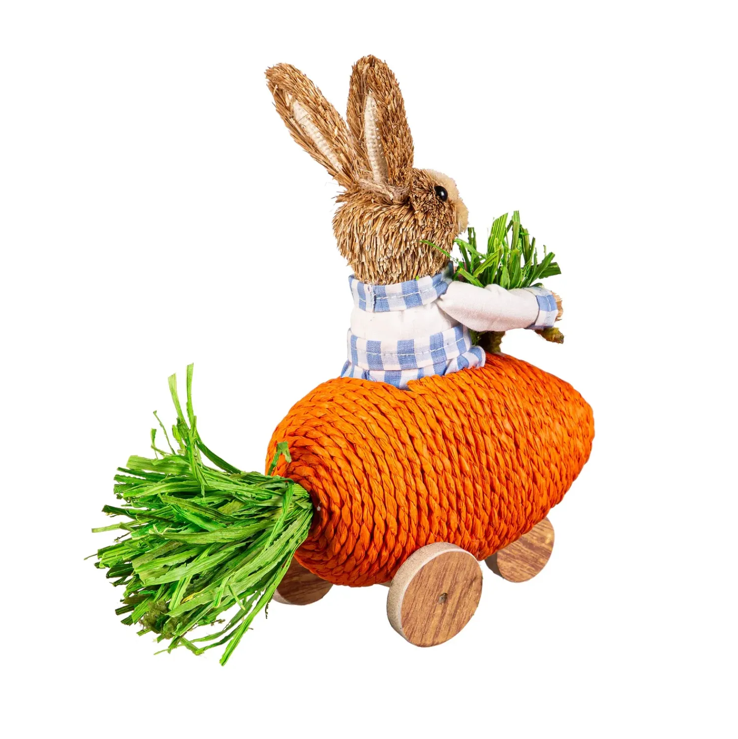 Plow & Hearth Decorative Accents>Bunny in Carrot Car Table Decor Set