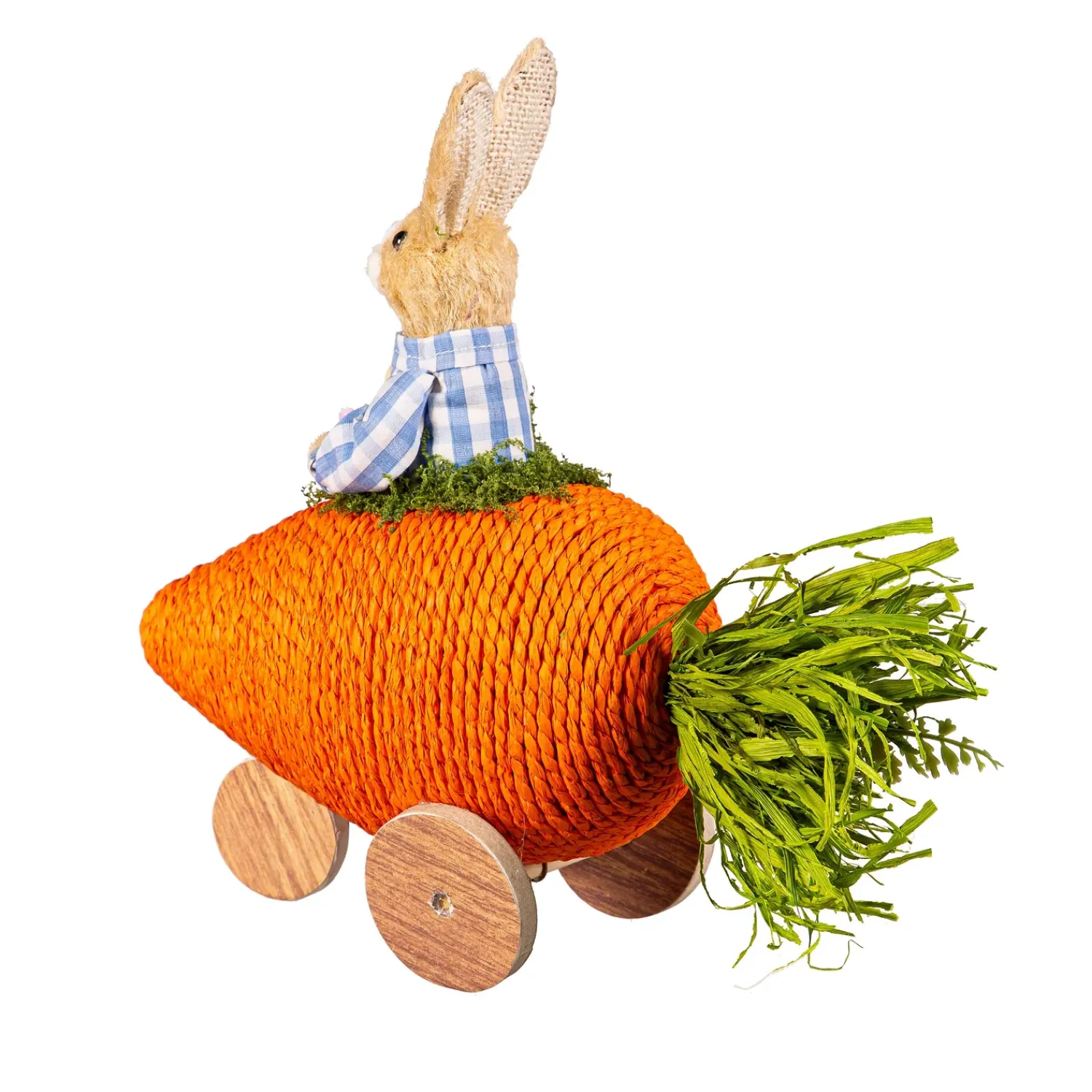 Plow & Hearth Decorative Accents>Bunny in Carrot Car Table Decor Set